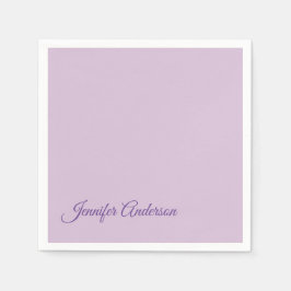Kalligraphie Pastel Thistle Pink Personalisierter  Serviette