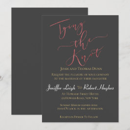 Kalligraphie Rose Gold binden an die Hochzeit des  Einladung