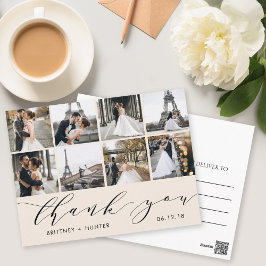 Kalligraphie Script 8 Foto Vielen Dank Postkarte