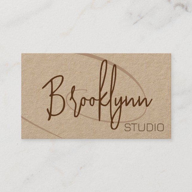 Kalligraphie Signature Beruflich Hair Studio Visitenkarte (Vorderseite)
