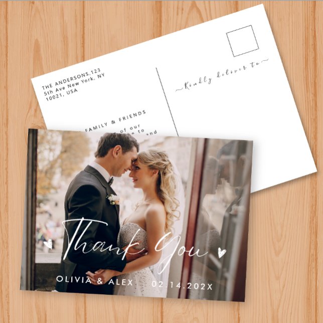 Kalligraphie Vielen Dank Postkarte (Von Creator hochgeladen)