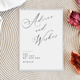 Kalligraphieberatung und Wünsche Hochzeitsschreibe Poster