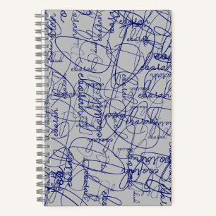 Kalligraphiemuster - Signaturen Notizbuch