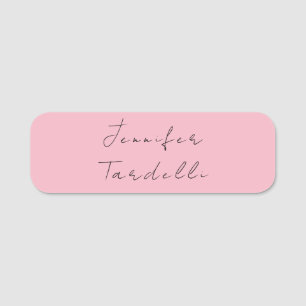 Kalligraphiename beruflich schlicht-rosa-feminin namensschild