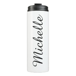 Kalligraphiename Creative Trendy White Thermosbecher