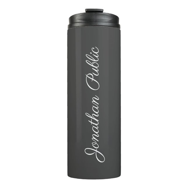Kalligraphiename Moderne Elegante Beste Vorlage Thermosbecher (Vorderseite)