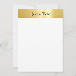 Kalligraphiertes Script Gold Look Elegante Vorlage