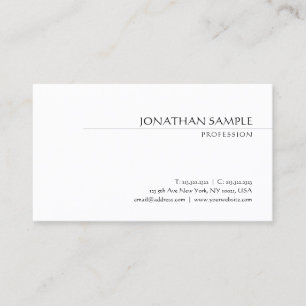 Kalligraphisch typed Elegant Minimalistisch Modern Visitenkarte