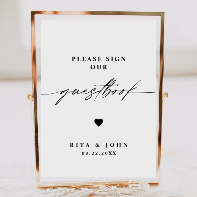 Kalligraphische Hochzeiten Bitte unterschreiben Si Poster (Von Creator hochgeladen)