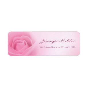 Kalligraphische Skriptvorlage Moderne rosa Rose