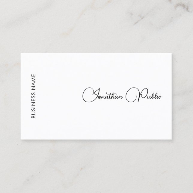 Kalligraphischer Name Custom Company Beruflich Visitenkarte (Vorderseite)