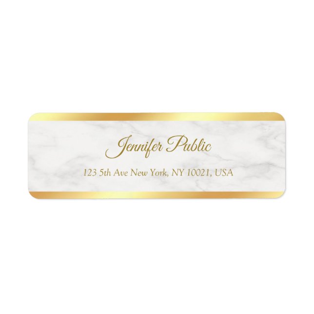 Kalligraphisches Skript Elegant Moderne Rücksendea (Vorne)