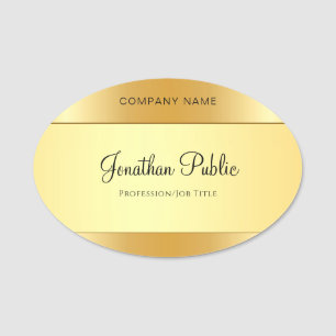 Kalligraphisches Skript Moderner Template Glamour Namensschild
