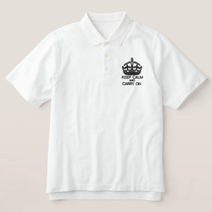 KALM AUFHALTEN UND AUF besticktem APPAREL SORGEN
