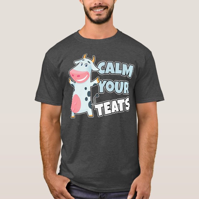 KALMEN SIE IHRE TEATS - FUNNY BAUER Premium T-Shirt (Vorderseite)