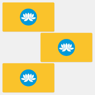 Kalmykia Flag Etiketten