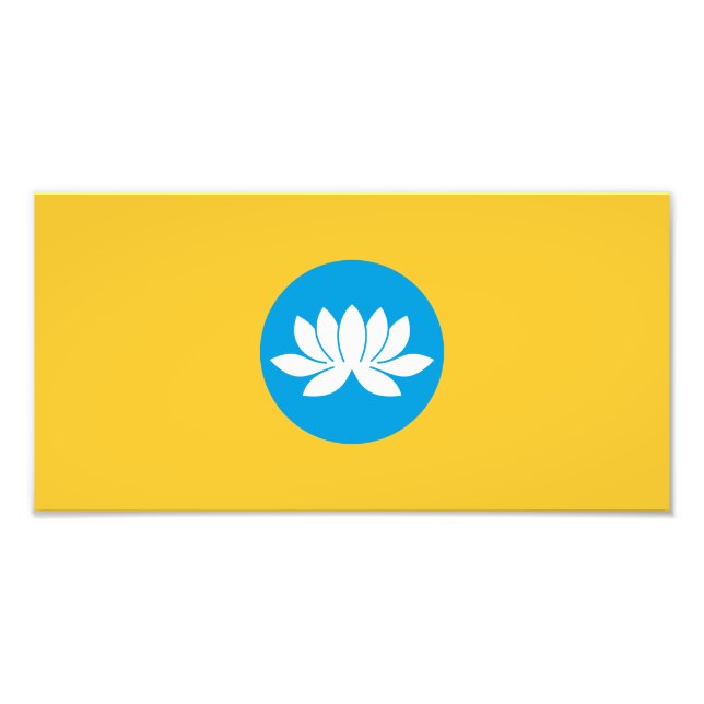 Kalmykia Flag Fotodruck (Vorne)