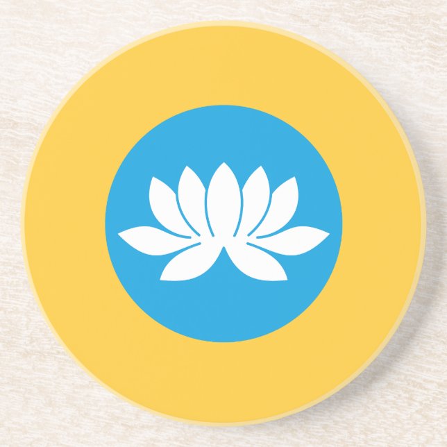 Kalmykia Flag Getränkeuntersetzer (Vorne)
