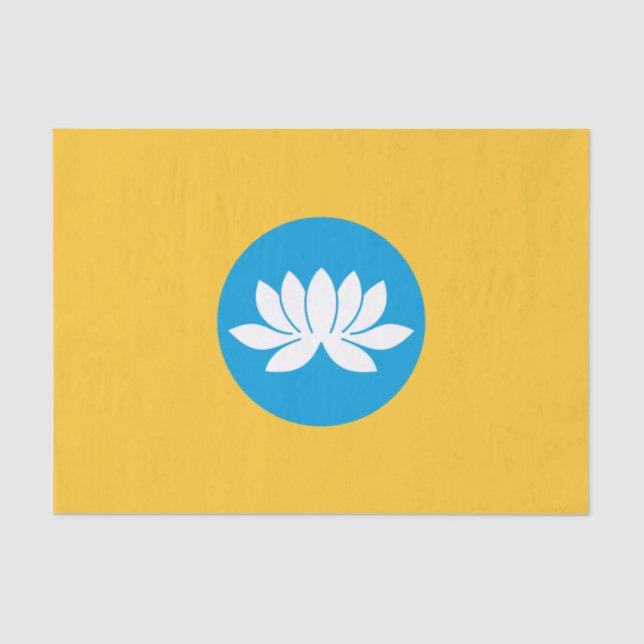 Kalmykia Flag Seidenpapier (Vorderseite)
