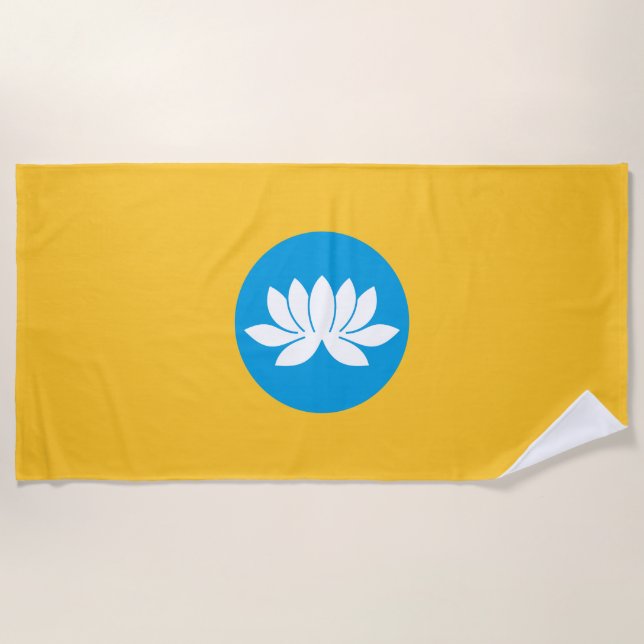 Kalmykia Flag Strandtuch (Vorderseite)
