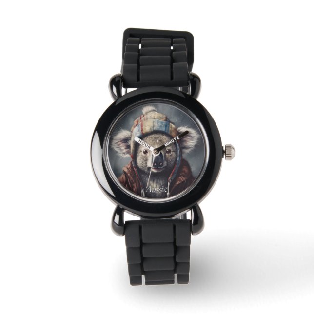 Kaloala mit niedlichem Hut, gepolomisierbar Armbanduhr (Vorderseite)