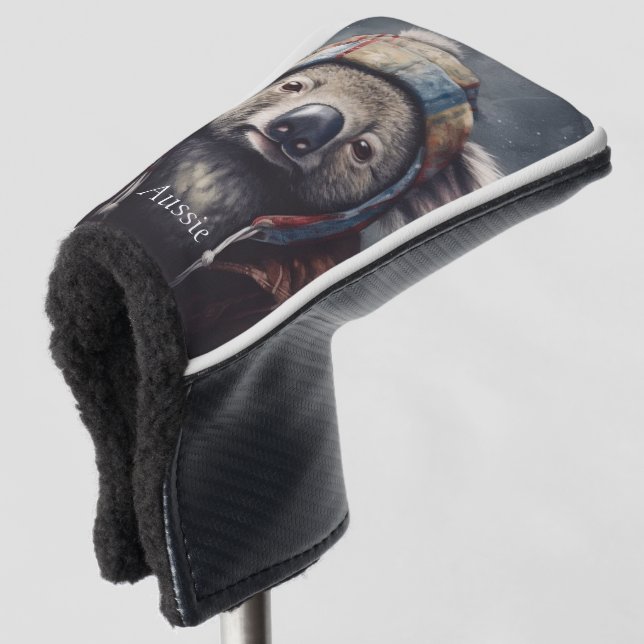 Kaloala mit niedlichem Hut, gepolomisierbar Golf Headcover (3/4 Vorderseite)