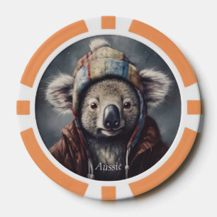 Kaloala mit niedlichem Hut, gepolomisierbar Pokerchips