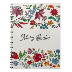 Kalocsa Stickerei Blume Print Notizblock