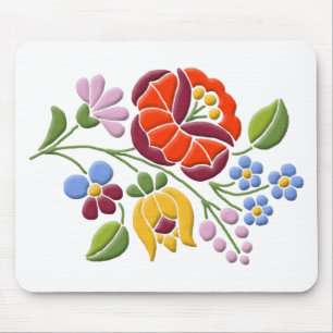 Kalocsa Stickerei - Ungarische Volkskunst Mousepad