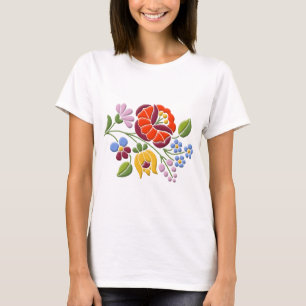 Kalocsa Stickerei - ungarische Volkskunst T-Shirt