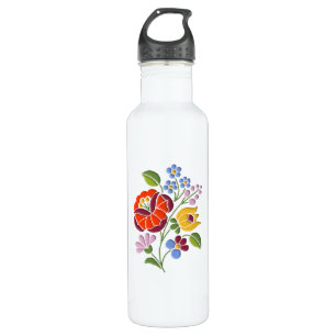 Kalocsa Stickerei - ungarische Volkskunst Trinkflasche