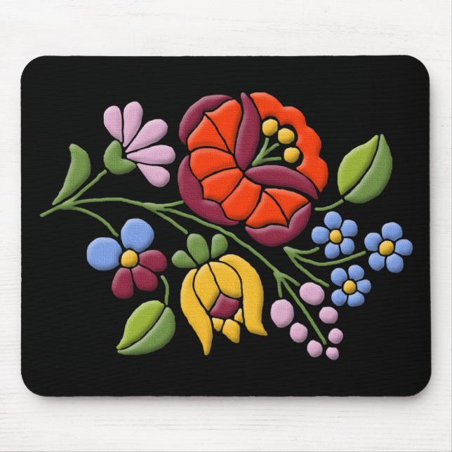 Kalocsa Stickerei - ungarisches Mousepad (Vorne)