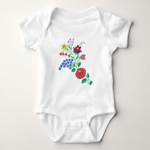 Kalocsai Blume Stem Baby Strampler