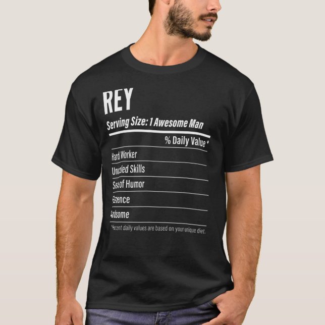 Kalorien mit dem Etikett für die Serviergröße T-Shirt (Vorderseite)