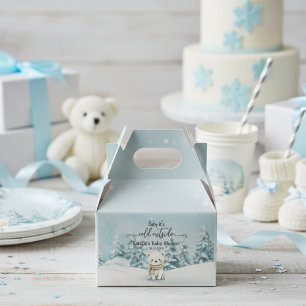 Kalt draußen Winter geschlechtsneutrale Babyparty  Geschenkschachtel