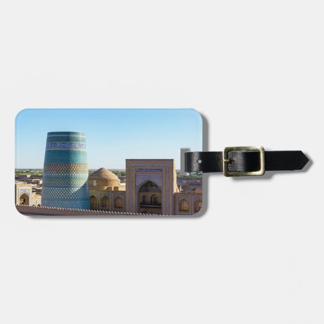 Kalta Minor Minaret - Chiwa, Usbekistan Gepäckanhänger (Vorderseite horizontal)