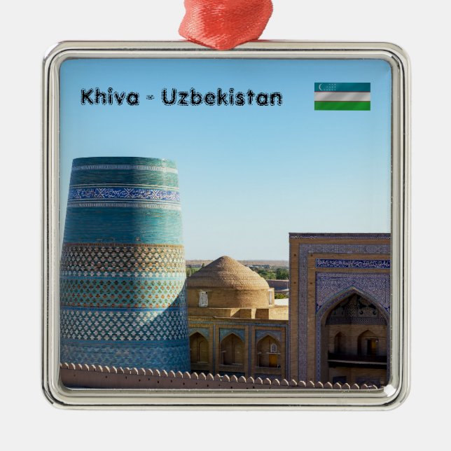 Kalta Minor Minaret - Chiwa, Usbekistan Ornament Aus Metall (Vorne)