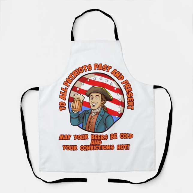 Kaltbier am 4. Juli Schürze (Vorderseite)