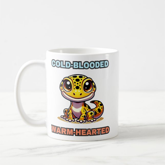 Kaltblütiger, wärmhergestellter Sonnenleopard Geck Kaffeetasse (Links)