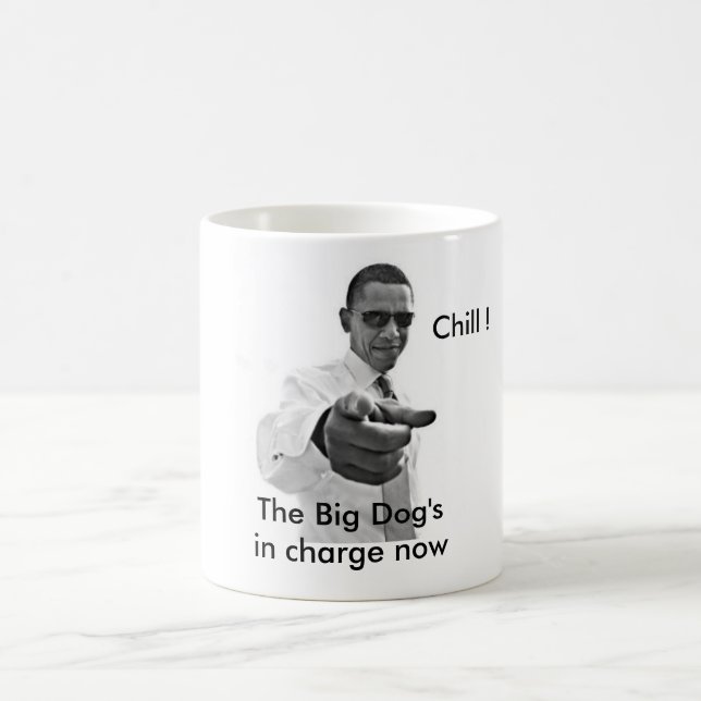 Kalte Barack Obama weiße Hauseinweihung Kaffeetasse (Mittel)