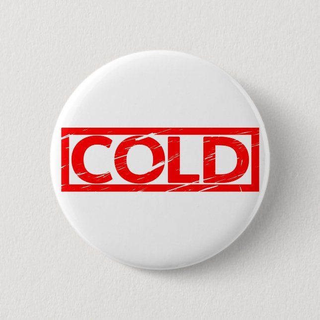 Kalte Briefmarke Button (Vorderseite)