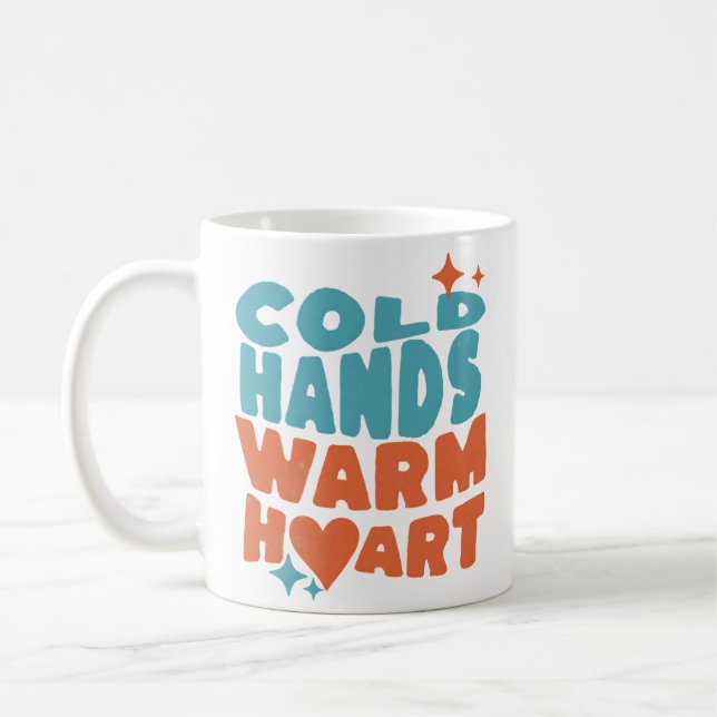 Kalte Hände Warmes Herz - Massagetherapie / Pflege Kaffeetasse (Links)