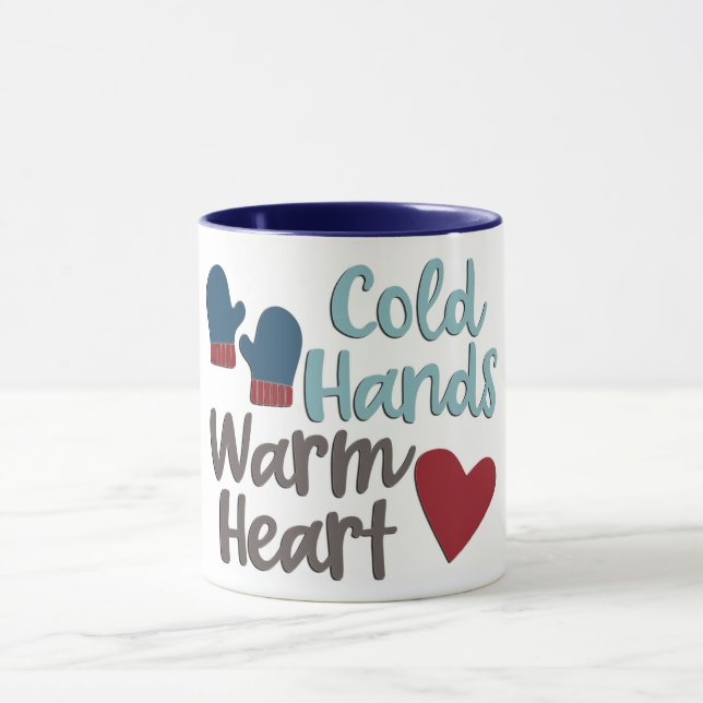 Kalte Hände warmes Herz Tasse (Zentrum)