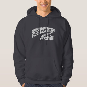 Kalte Hockey-Strickjacke Hoodie
