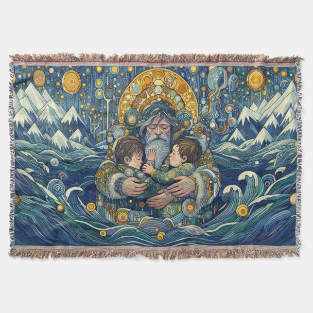 "Kalte Nacht, starke Waffen" Krustendecke Decke (Vorderseite)