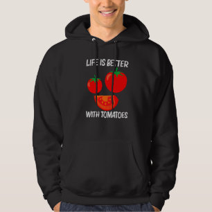 Kalte Tomate Für Männer Frauen Gesunde Beeren Nahr Hoodie