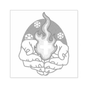 Kalte Veränderung, Feuer des Glaubens - Motivieren Gummistempel