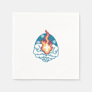 Kalte Veränderung, Feuer des Glaubens - Motivieren Serviette