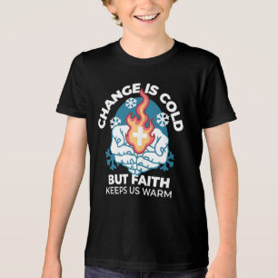 Kalte Veränderung, Feuer des Glaubens - Motivieren Tri-Blend Shirt