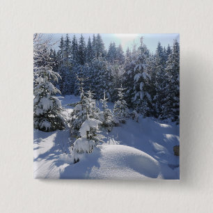 Kalte Winterlandschaft 2 Snowy Button